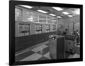 Computer Room Scene, the Park Gate Iron and Steel Co, Rotherham, 1964-Michael Walters-Framed Photographic Print