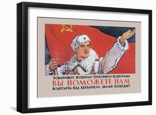 Comrades!-Victor Ivanov-Framed Art Print