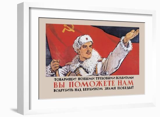 Comrades!-Victor Ivanov-Framed Art Print