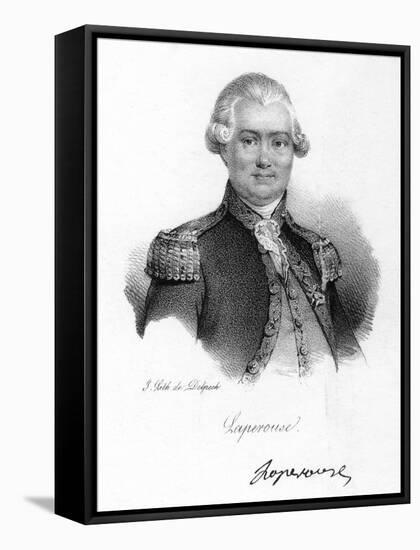 Comte De La Perouse, 18th Century French Navigator, Astronomer and Explorer, C1830-Delpech-Framed Stretched Canvas