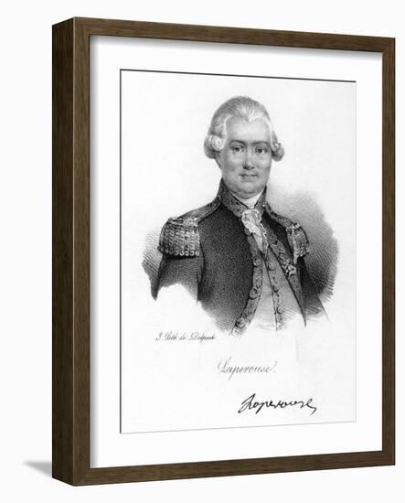 Comte De La Perouse, 18th Century French Navigator, Astronomer and Explorer, C1830-Delpech-Framed Giclee Print