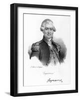 Comte De La Perouse, 18th Century French Navigator, Astronomer and Explorer, C1830-Delpech-Framed Giclee Print