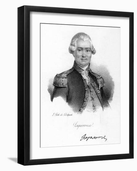 Comte De La Perouse, 18th Century French Navigator, Astronomer and Explorer, C1830-Delpech-Framed Giclee Print