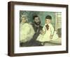 Comte Le Pic and His Sons-Edgar Degas-Framed Giclee Print