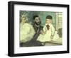 Comte Le Pic and His Sons-Edgar Degas-Framed Giclee Print