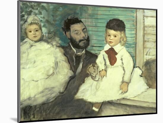 Comte Le Pic and His Sons-Edgar Degas-Mounted Giclee Print