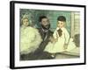 Comte Le Pic and His Sons-Edgar Degas-Framed Giclee Print