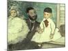 Comte Le Pic and His Sons-Edgar Degas-Mounted Giclee Print