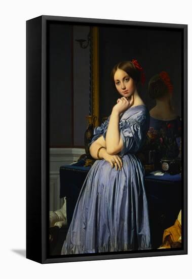 Comtesse d'Haussonville-Jean-Auguste-Dominique Ingres-Framed Stretched Canvas