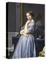 Comtesse D'Haussonville-Jean-Auguste-Dominique Ingres-Stretched Canvas