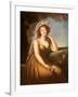 Comtesse Du Barry, Holding a Rose-Elisabeth Louise Vigee-LeBrun-Framed Giclee Print