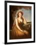 Comtesse Du Barry, Holding a Rose-Elisabeth Louise Vigee-LeBrun-Framed Giclee Print