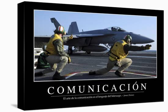 Comunicación. Cita Inspiradora Y Póster Motivacional-null-Stretched Canvas