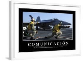 Comunicación. Cita Inspiradora Y Póster Motivacional-null-Framed Photographic Print