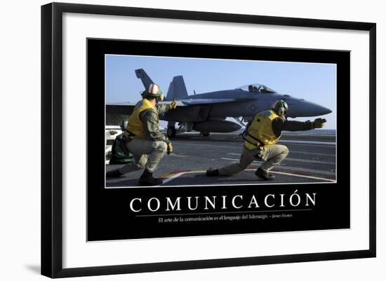 Comunicación. Cita Inspiradora Y Póster Motivacional-null-Framed Photographic Print