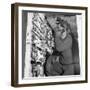 Comunications, a Miner from Bevercotes Colliery, Nottinghamshire, 1967-Michael Walters-Framed Photographic Print