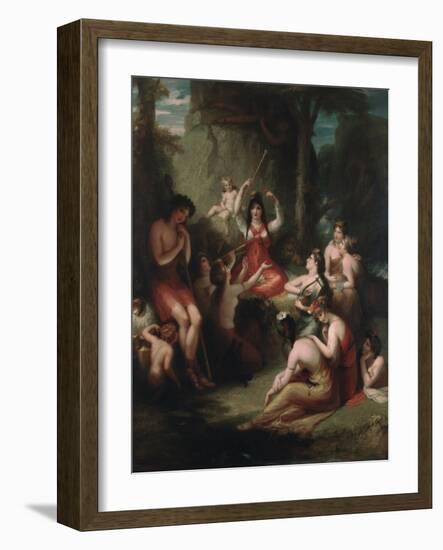 Comus Listening to the Incantations of Circe, 1831-Henry Howard-Framed Giclee Print