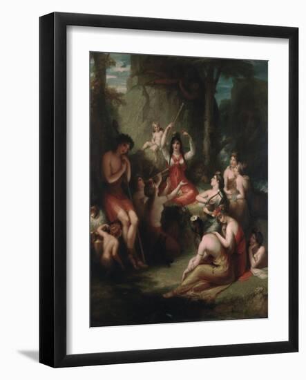 Comus Listening to the Incantations of Circe, 1831-Henry Howard-Framed Giclee Print