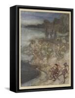 Comus, Milton, Fairies-Arthur Rackham-Framed Stretched Canvas