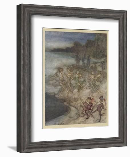 Comus, Milton, Fairies-Arthur Rackham-Framed Art Print