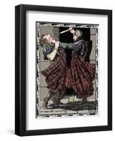 Comyn Stabbed By Bruce, 1902-Patten Wilson-Framed Giclee Print