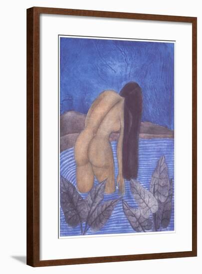 Con Las Hojas De Tarabundi, 2007-Juan Alcazar-Framed Giclee Print