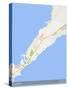 Conakry, Guinea Map-null-Stretched Canvas