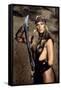 Conan le barbare Conan the Barbarian by John Milius with Sandahl Bergman, 1982 (photo)-null-Framed Stretched Canvas