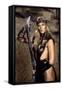 Conan le barbare Conan the Barbarian by John Milius with Sandahl Bergman, 1982 (photo)-null-Framed Stretched Canvas