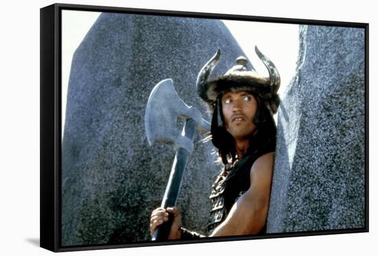 CONAN THE BARBARIAN, 1982 directed by JOHN MILIUS (photo)-null-Framed Stretched Canvas