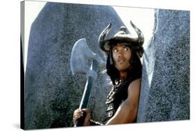 CONAN THE BARBARIAN, 1982 directed by JOHN MILIUS (photo)-null-Stretched Canvas
