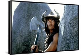 CONAN THE BARBARIAN, 1982 directed by JOHN MILIUS (photo)-null-Framed Stretched Canvas