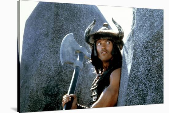 CONAN THE BARBARIAN, 1982 directed by JOHN MILIUS (photo)-null-Stretched Canvas