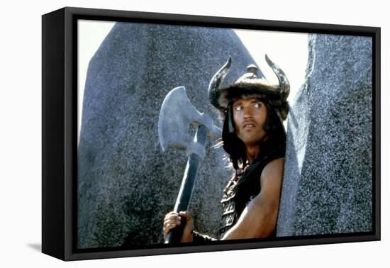 CONAN THE BARBARIAN, 1982 directed by JOHN MILIUS (photo)-null-Framed Stretched Canvas