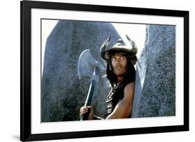 CONAN THE BARBARIAN, 1982 directed by JOHN MILIUS (photo)-null-Framed Photo