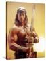 Conan the Destroyer, Arnold Schwarzenegger, by Richard Fleischer with, 1984-null-Stretched Canvas