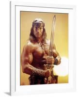 Conan the Destroyer, Arnold Schwarzenegger, by Richard Fleischer with, 1984-null-Framed Photo