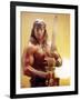 Conan the Destroyer, Arnold Schwarzenegger, by Richard Fleischer with, 1984-null-Framed Photo