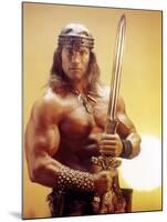 Conan the Destroyer, Arnold Schwarzenegger, by Richard Fleischer with, 1984-null-Mounted Photo