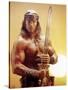 Conan the Destroyer, Arnold Schwarzenegger, by Richard Fleischer with, 1984-null-Stretched Canvas