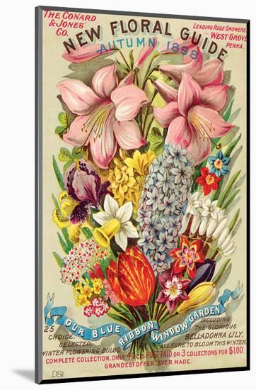 Conard & Jones Floral Guide-null-Mounted Art Print