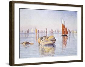 Concarneau, Quiet Morning, 1891-Paul Signac-Framed Giclee Print