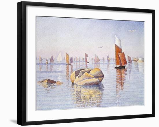 Concarneau, Quiet Morning, 1891-Paul Signac-Framed Giclee Print