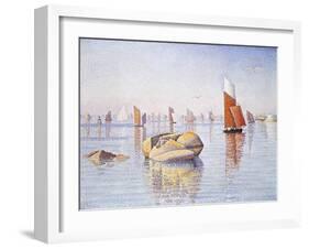 Concarneau. Quiet Morning (Concarneau. Calme du Matin). 1891-Paul Signac-Framed Giclee Print