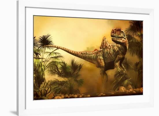 Concavenator Was a Theropod Dinosaur from the Early Cretaceous Period-null-Framed Art Print