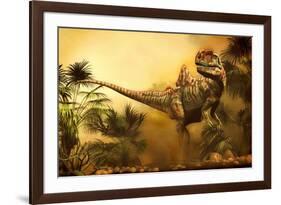 Concavenator Was a Theropod Dinosaur from the Early Cretaceous Period-null-Framed Art Print