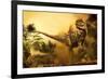 Concavenator Was a Theropod Dinosaur from the Early Cretaceous Period-null-Framed Art Print