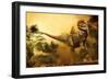 Concavenator Was a Theropod Dinosaur from the Early Cretaceous Period-null-Framed Premium Giclee Print
