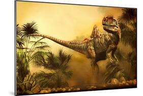 Concavenator Was a Theropod Dinosaur from the Early Cretaceous Period-null-Mounted Art Print