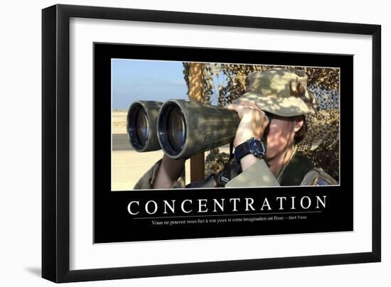 Concentration: Citation Et Affiche D'Inspiration Et Motivation-null-Framed Photographic Print